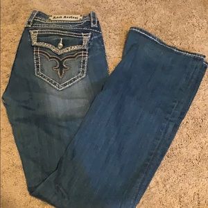 Gently used rock revival jeans size 30 x 34